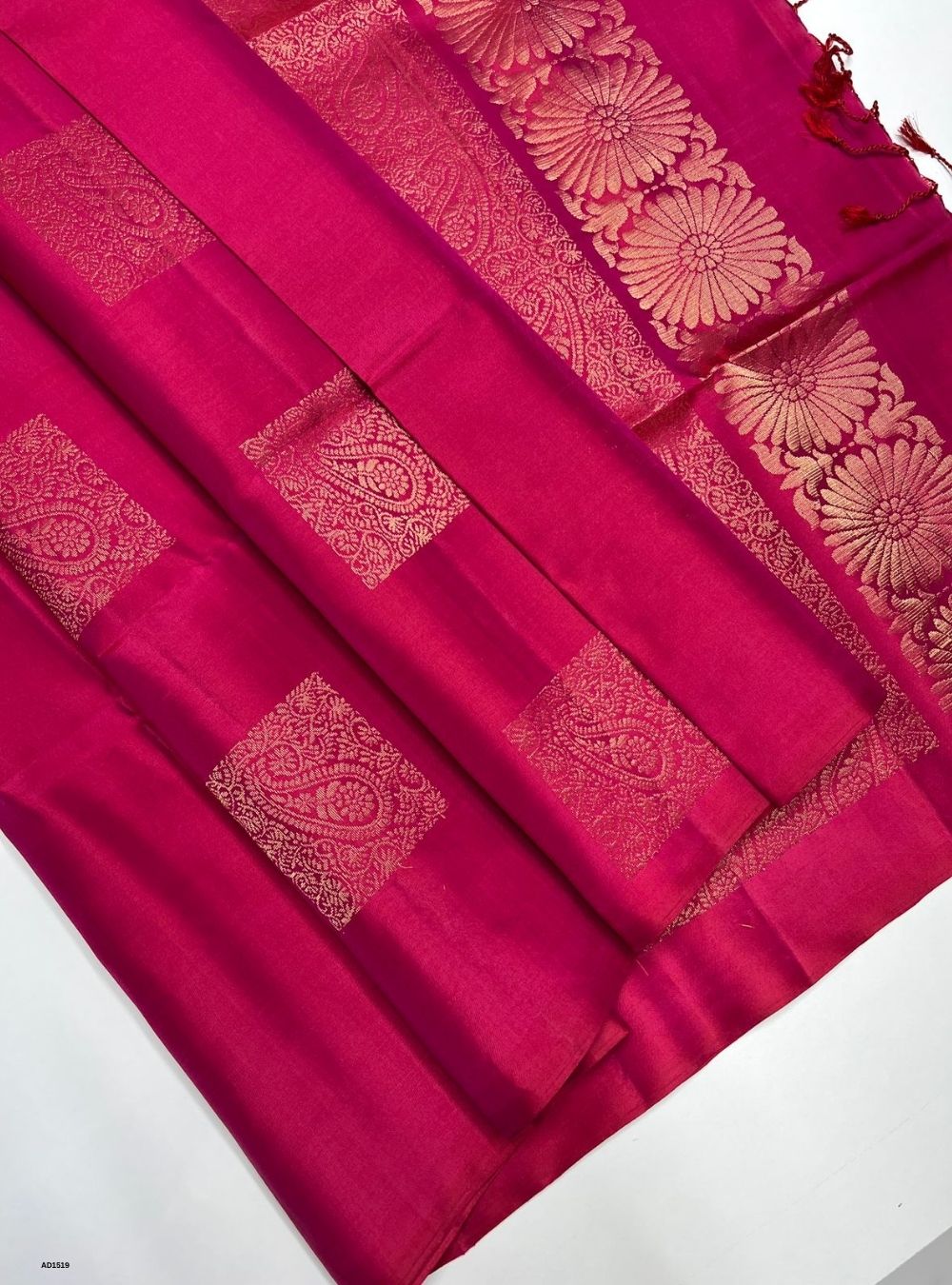 Reddish Pink -  Soft Silk Saree