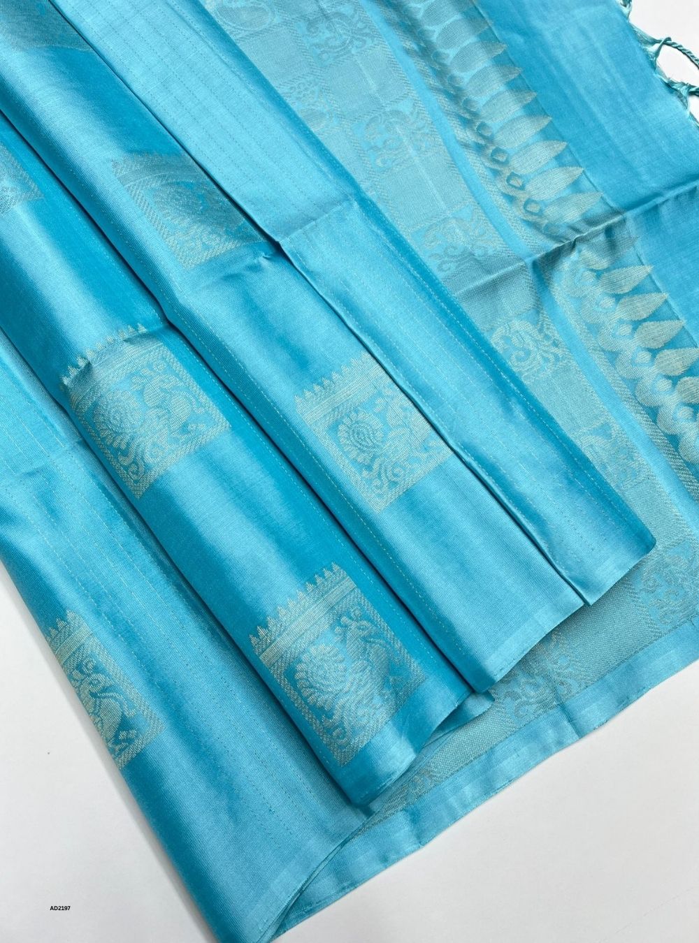 Sky Blue - Soft Silk Saree