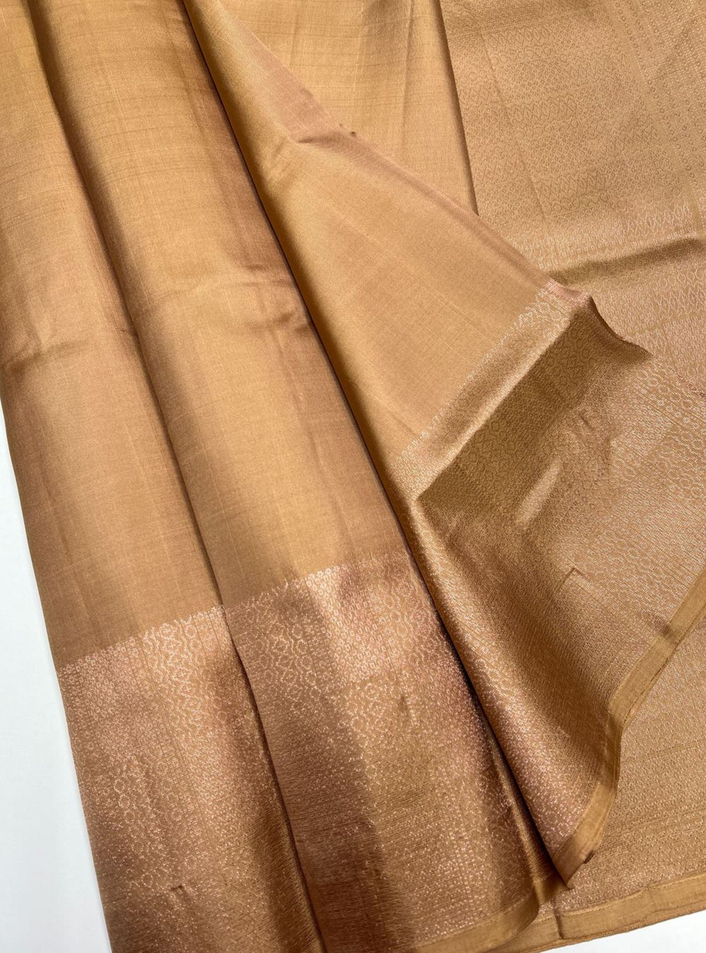 Dark Plum & Orangish Pink - Soft Silk Saree