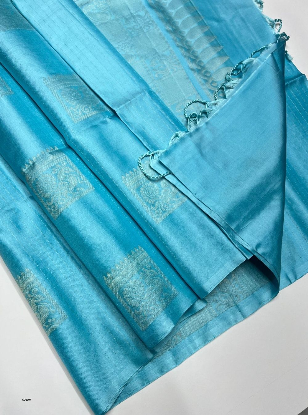 Sky Blue - Soft Silk Saree