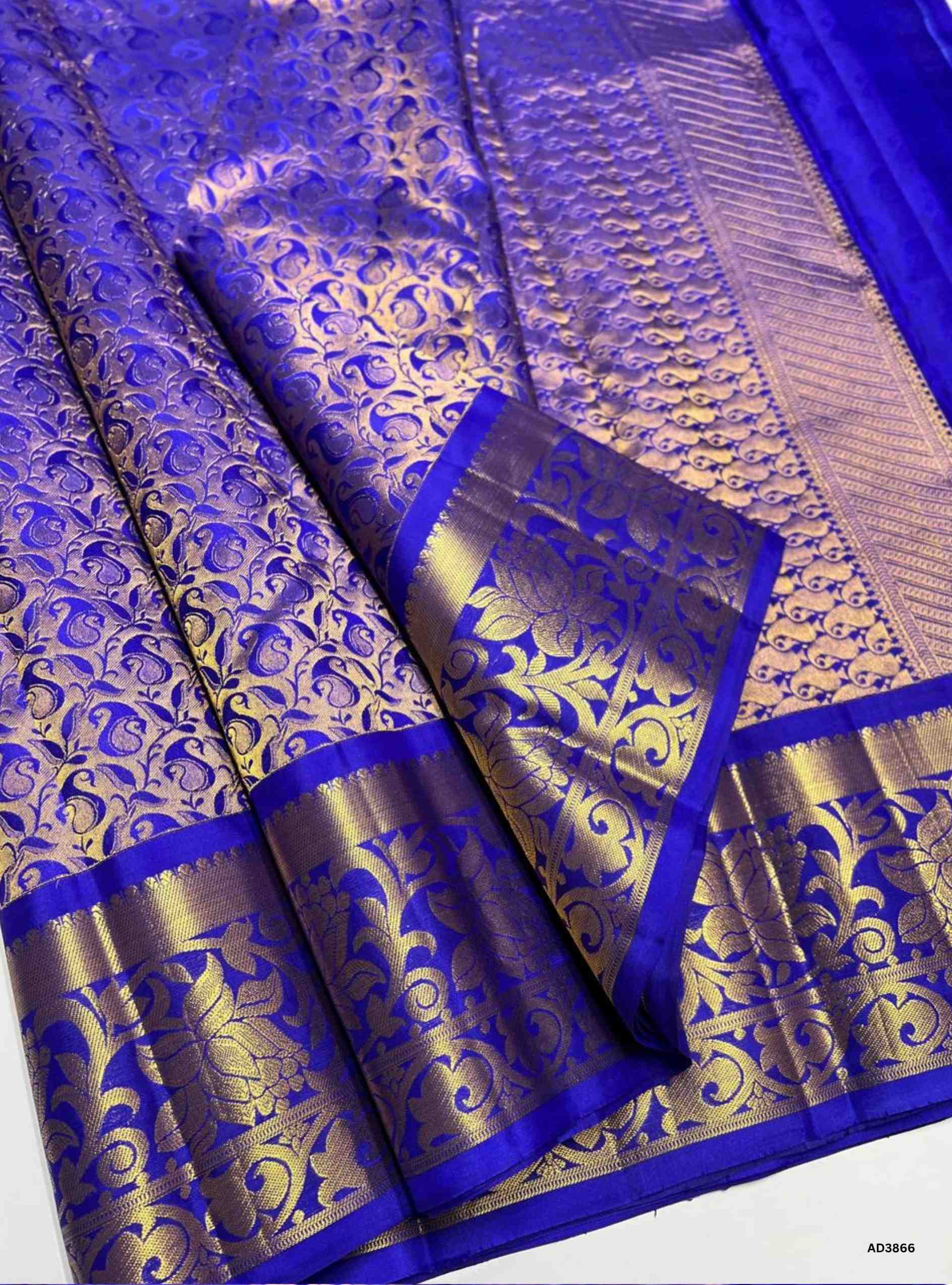 Royal Blue - Kanjeevaram Bridal Saree
