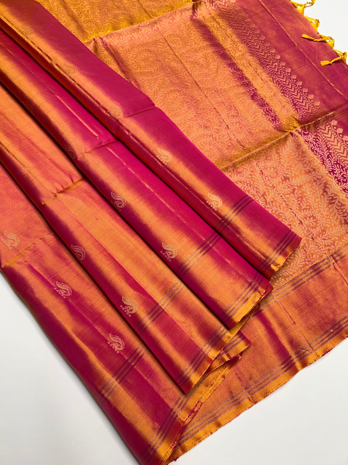 Mango Yellow - Soft Silk Saree