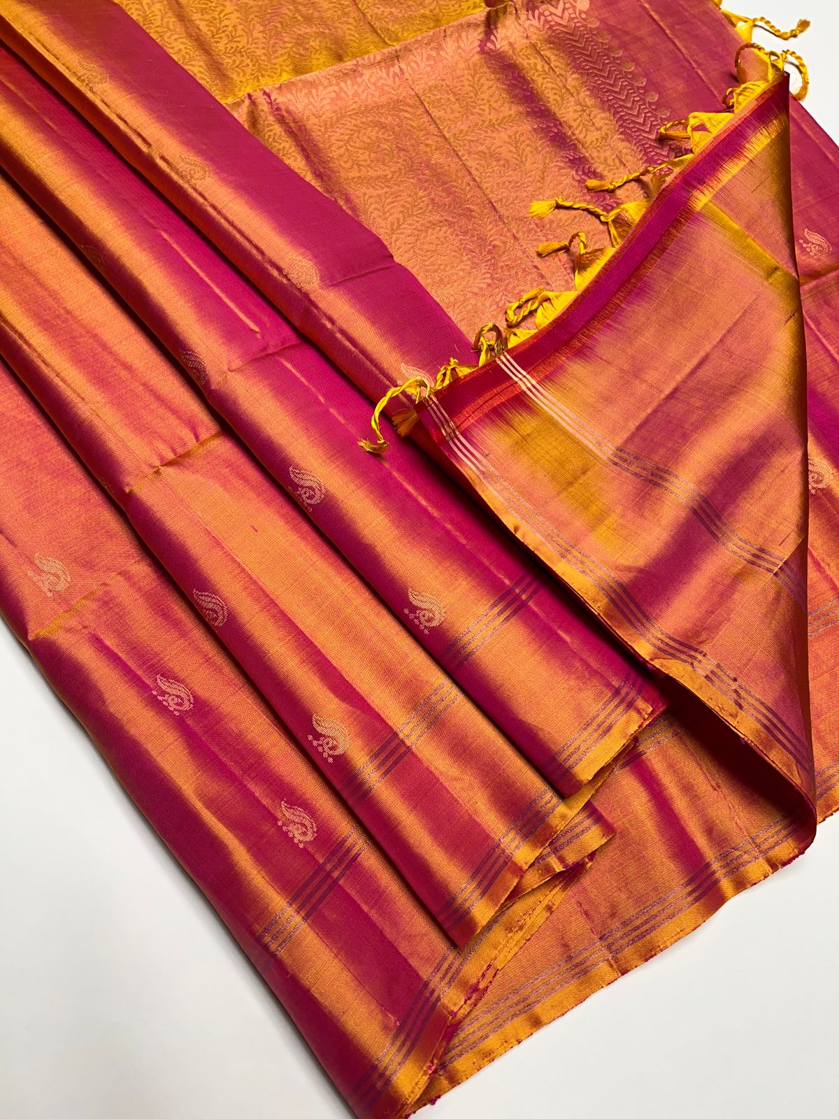 Mango Yellow - Soft Silk Saree