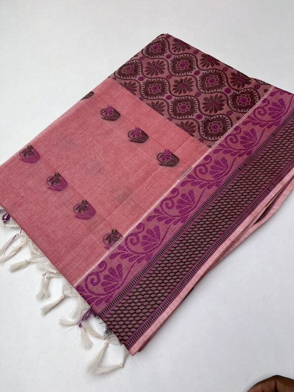 PEACHISH PINK - PURE COTTON