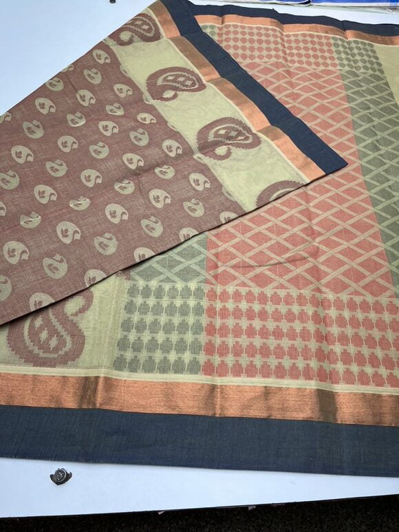 BROWNISH RED - PURE COTTON