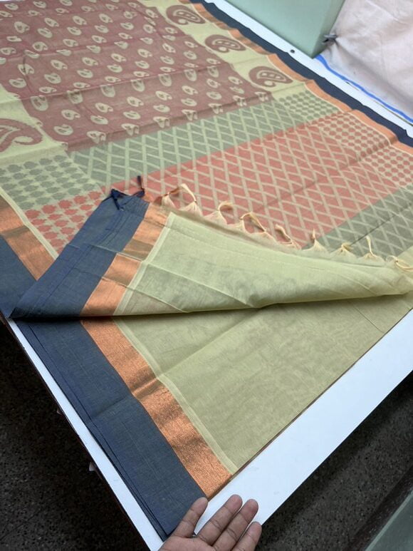 BROWNISH RED - PURE COTTON