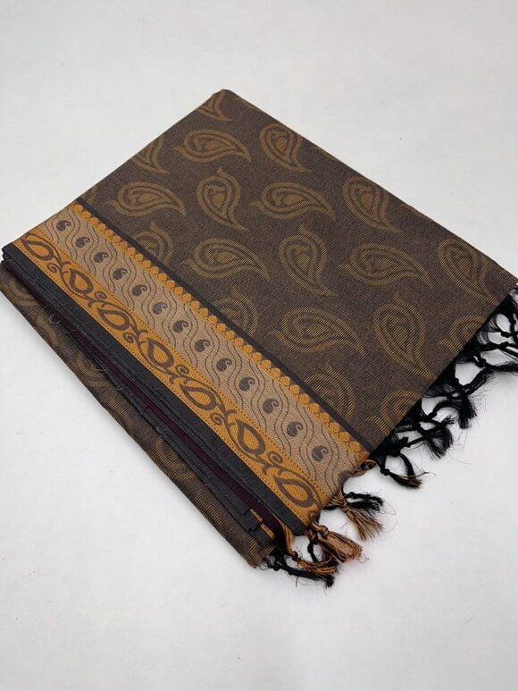 BROWNISH BLACK - PURE COTTON