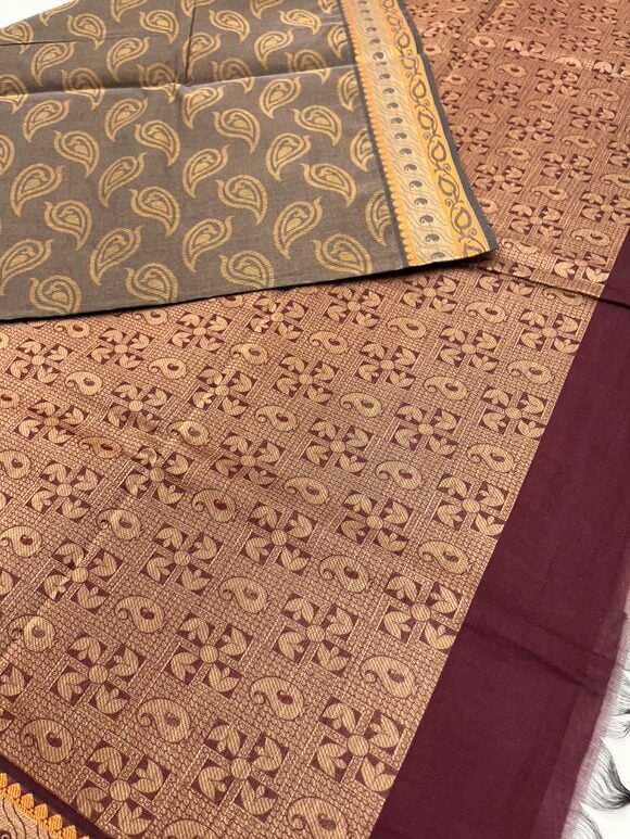 BROWNISH BLACK - PURE COTTON
