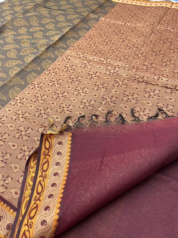 BROWNISH BLACK - PURE COTTON