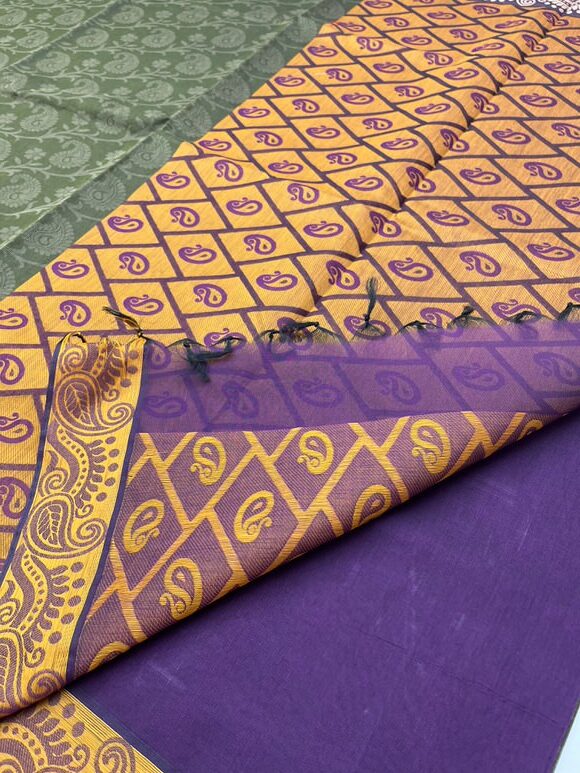 ARAKKU GREEN - PURE COTTON SAREE