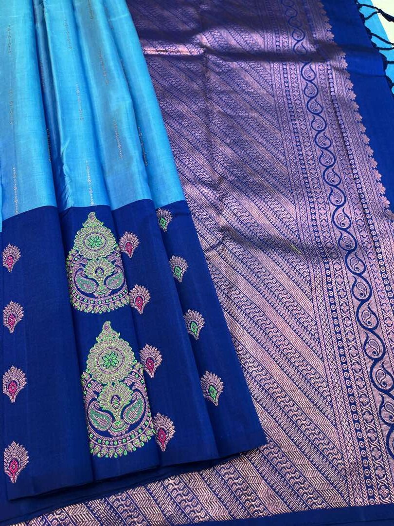 Light Blue - Soft Silk Saree