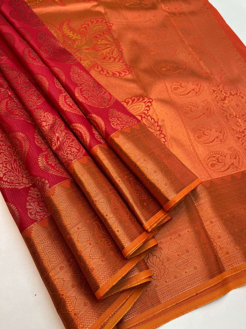 Red - Soft Silk Saree