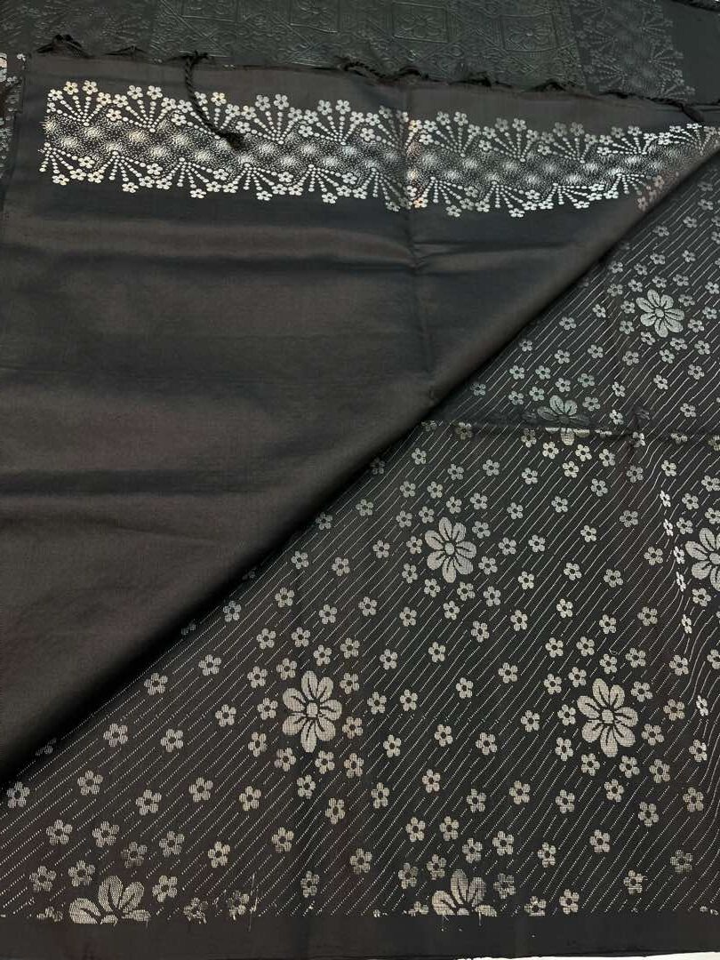 Black - Soft Silk Saree