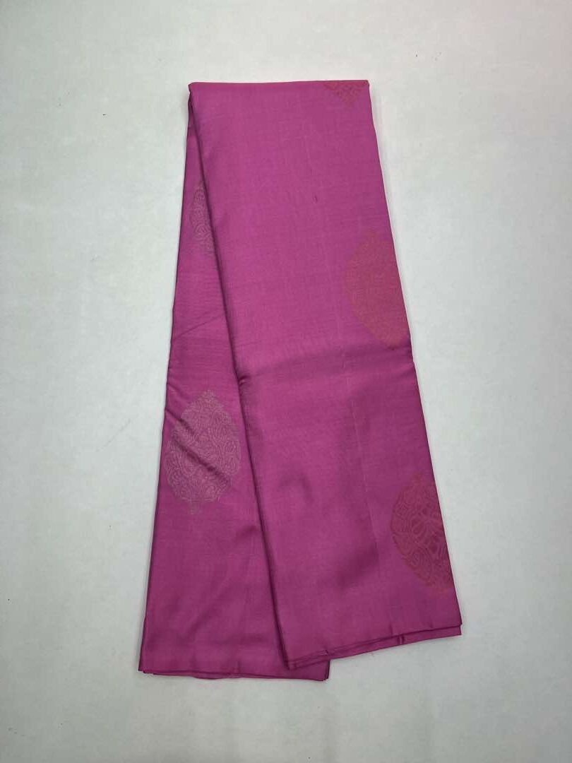 Pink - Soft Silk Saree