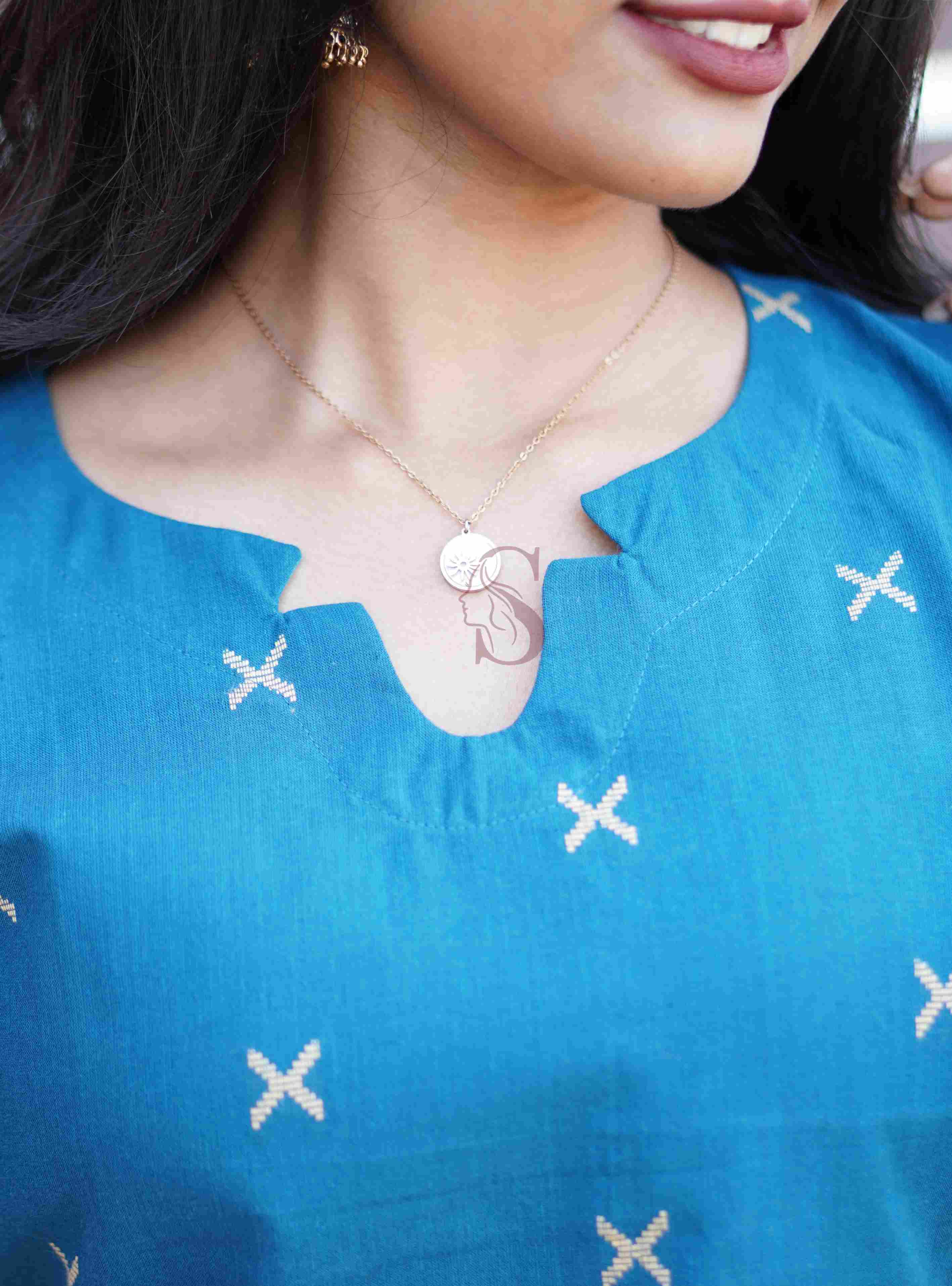 Woven Grace - Salwar Set with Striped Dupatta