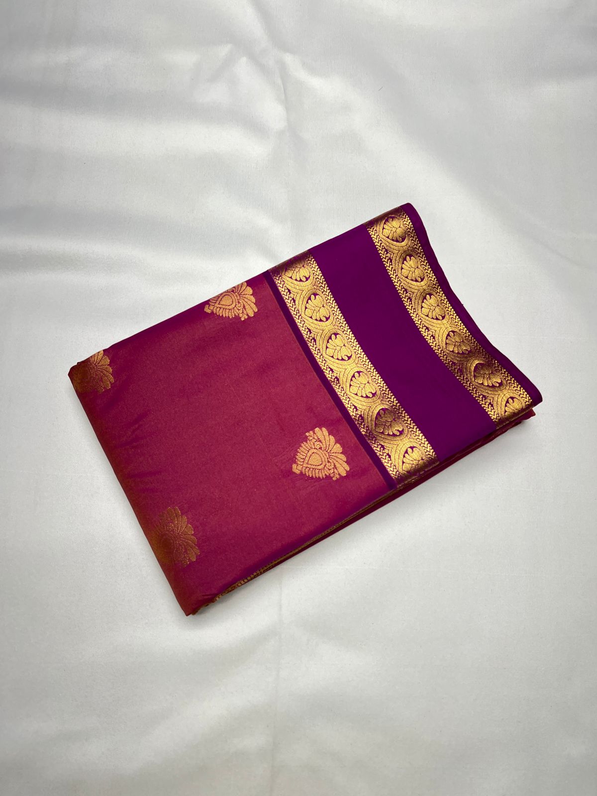 Pink & Purple - Vegan Silk Saree