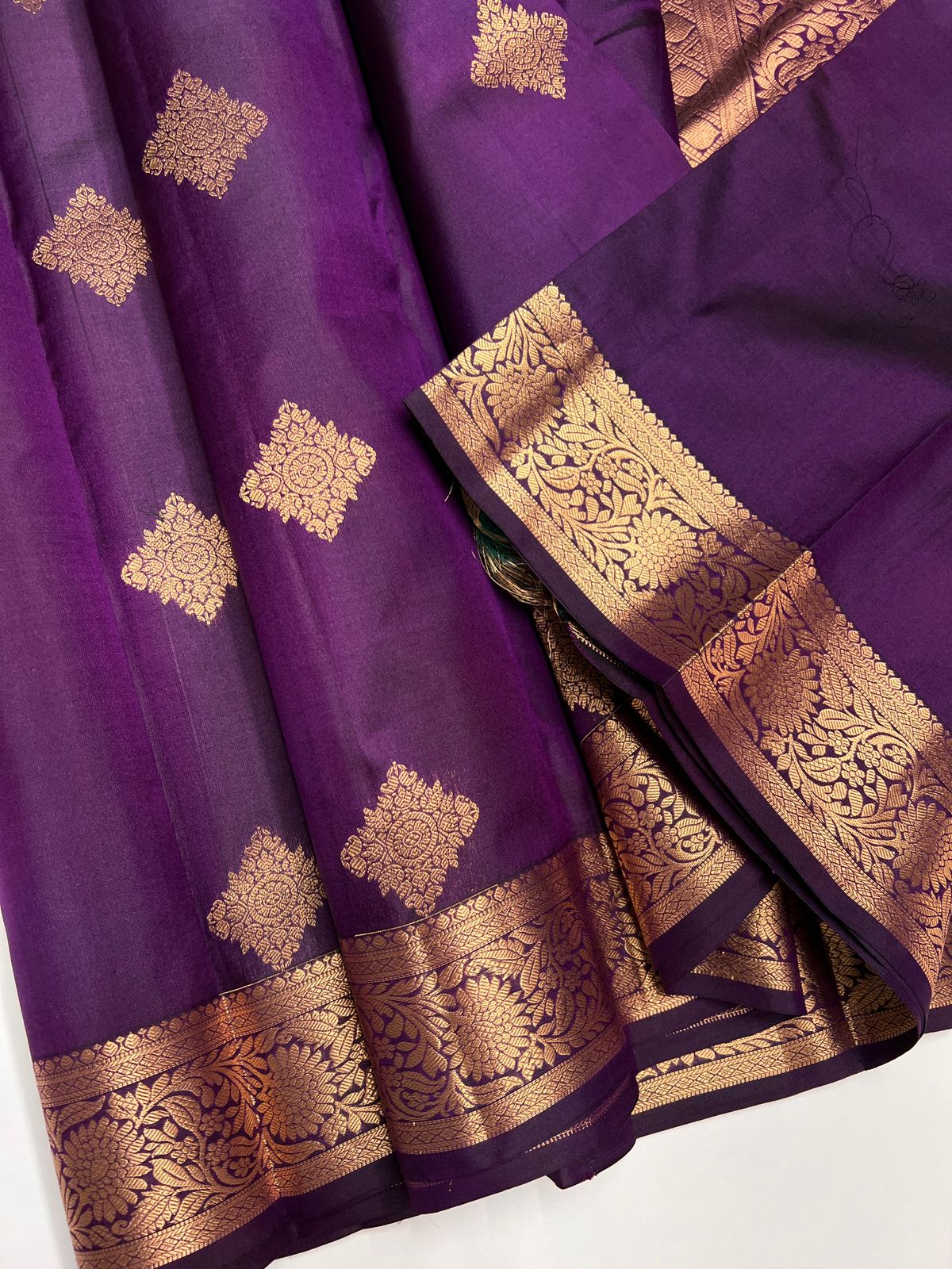 Purple - Soft Silk Saree