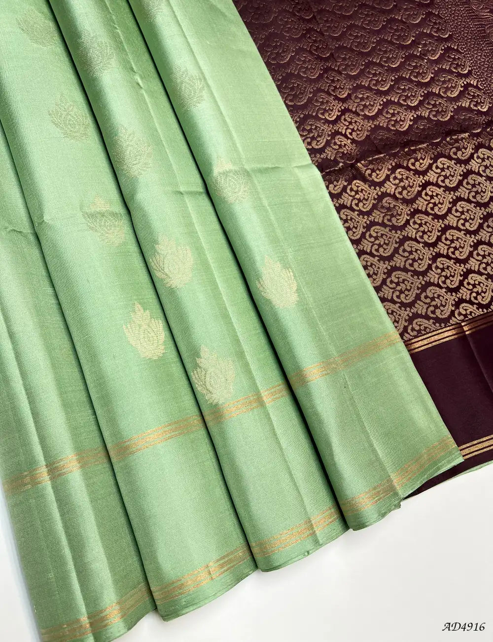AD4916 Mauve Purple - Soft Silk Saree Front View