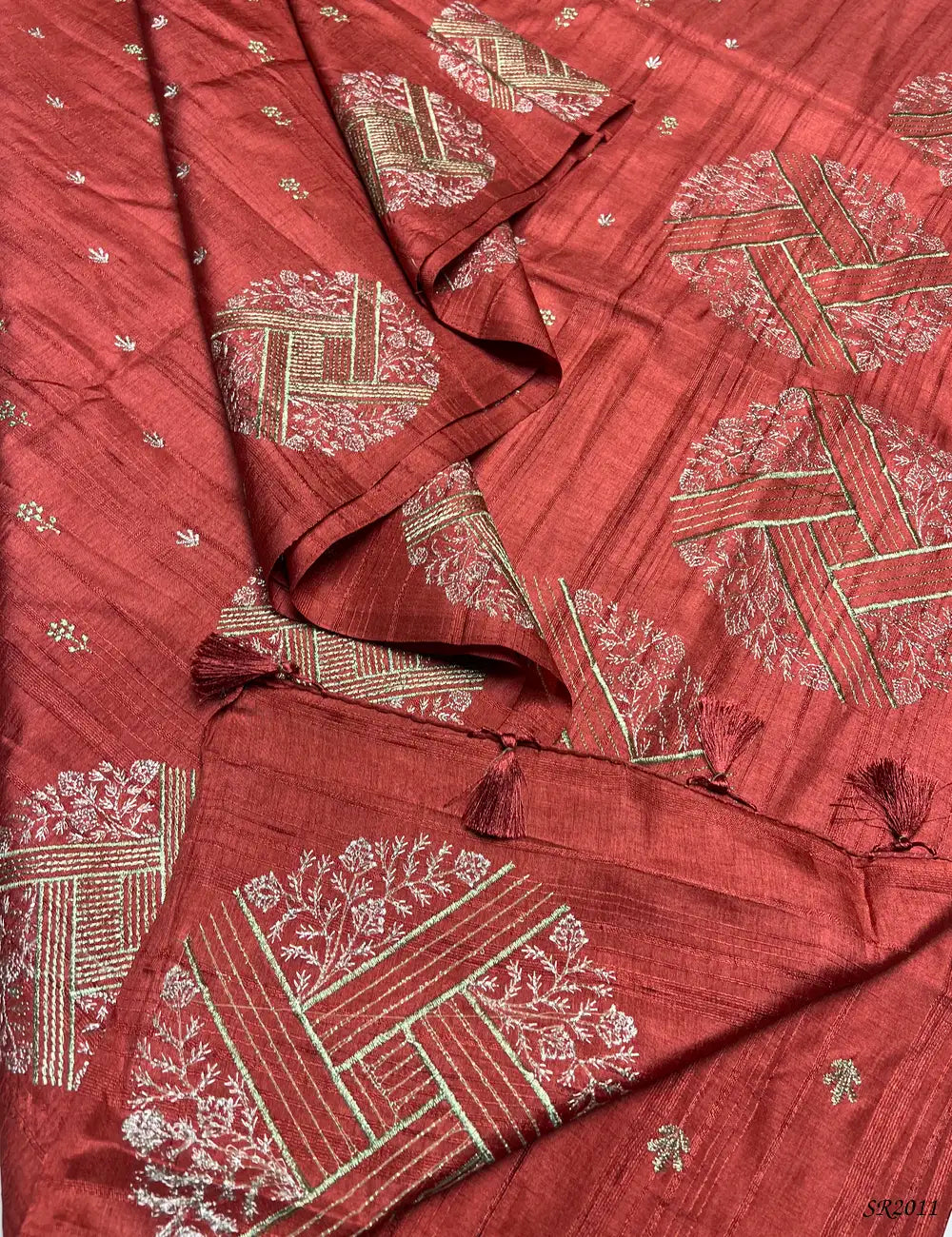 Candy Pink - Semi Tussar Saree -