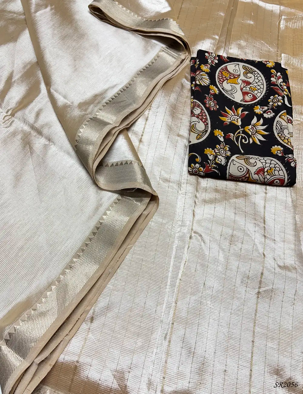 Cream - Mangalagiri Silk Cotton -