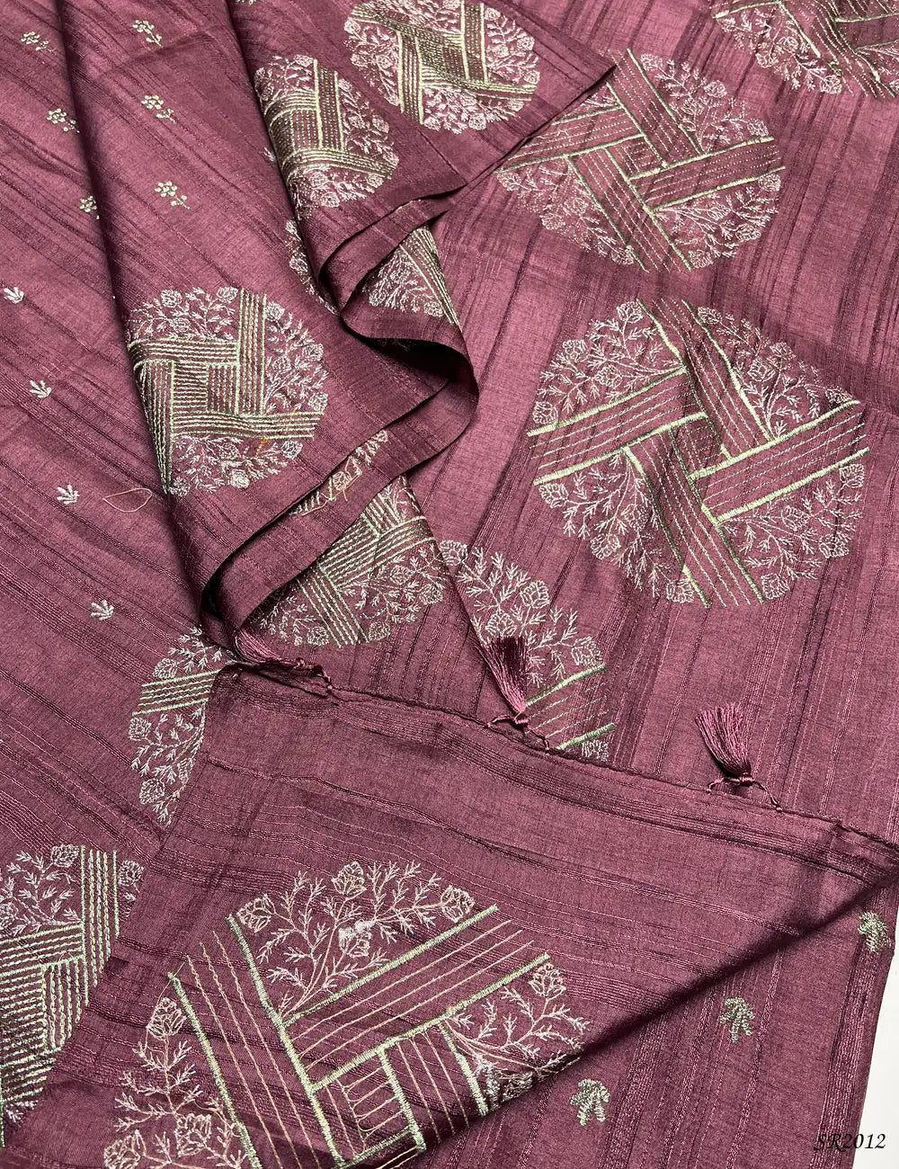 Dusty Pink - Semi Tussar Saree -