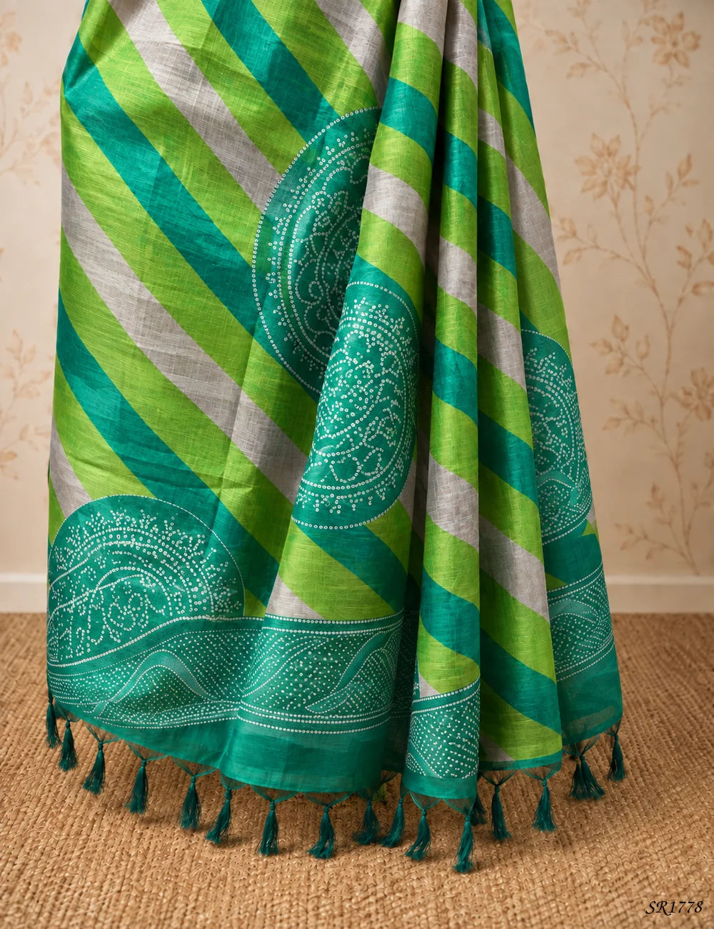 Emaraled Green - Tissue Saree -