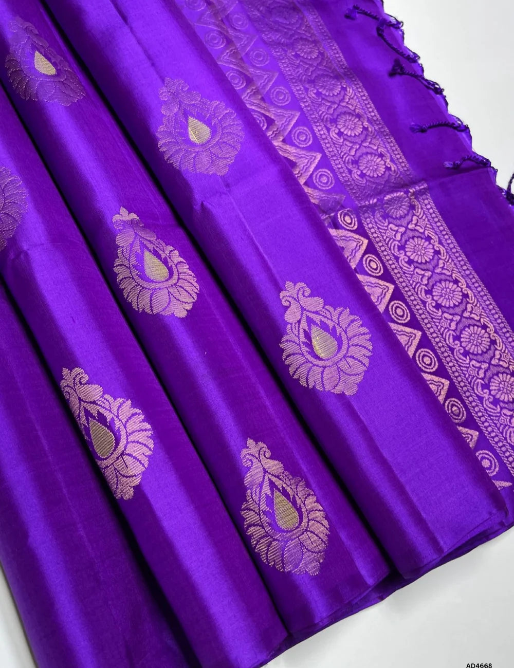 Purple - Soft Silk Saree