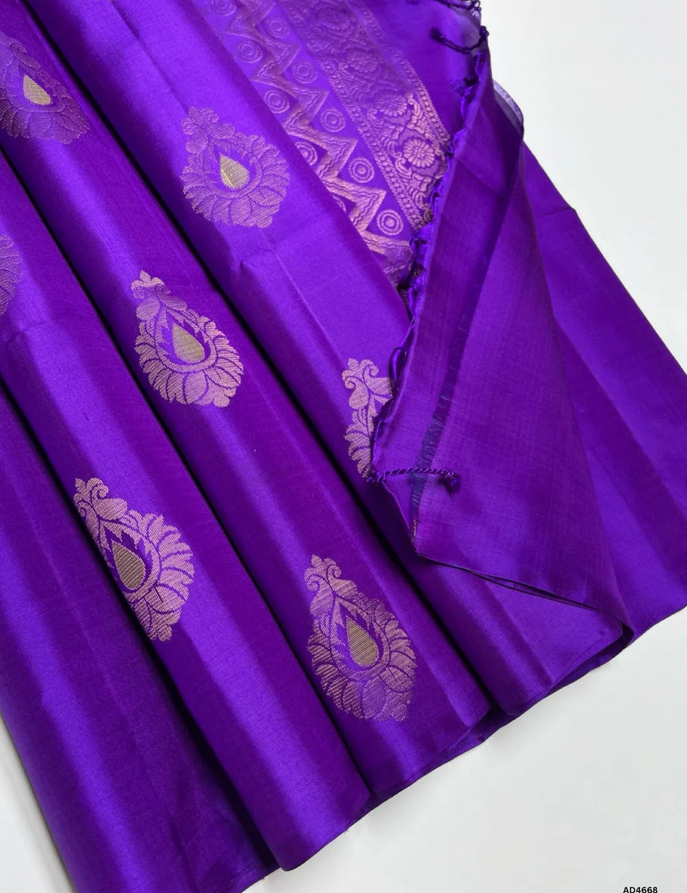 Purple - Soft Silk Saree