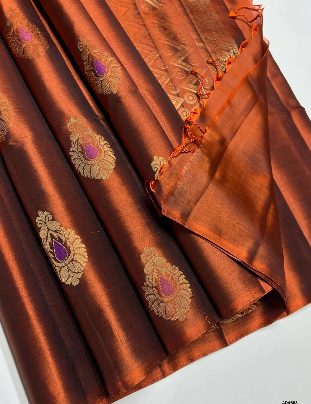 Rust - Soft Silk Sarees