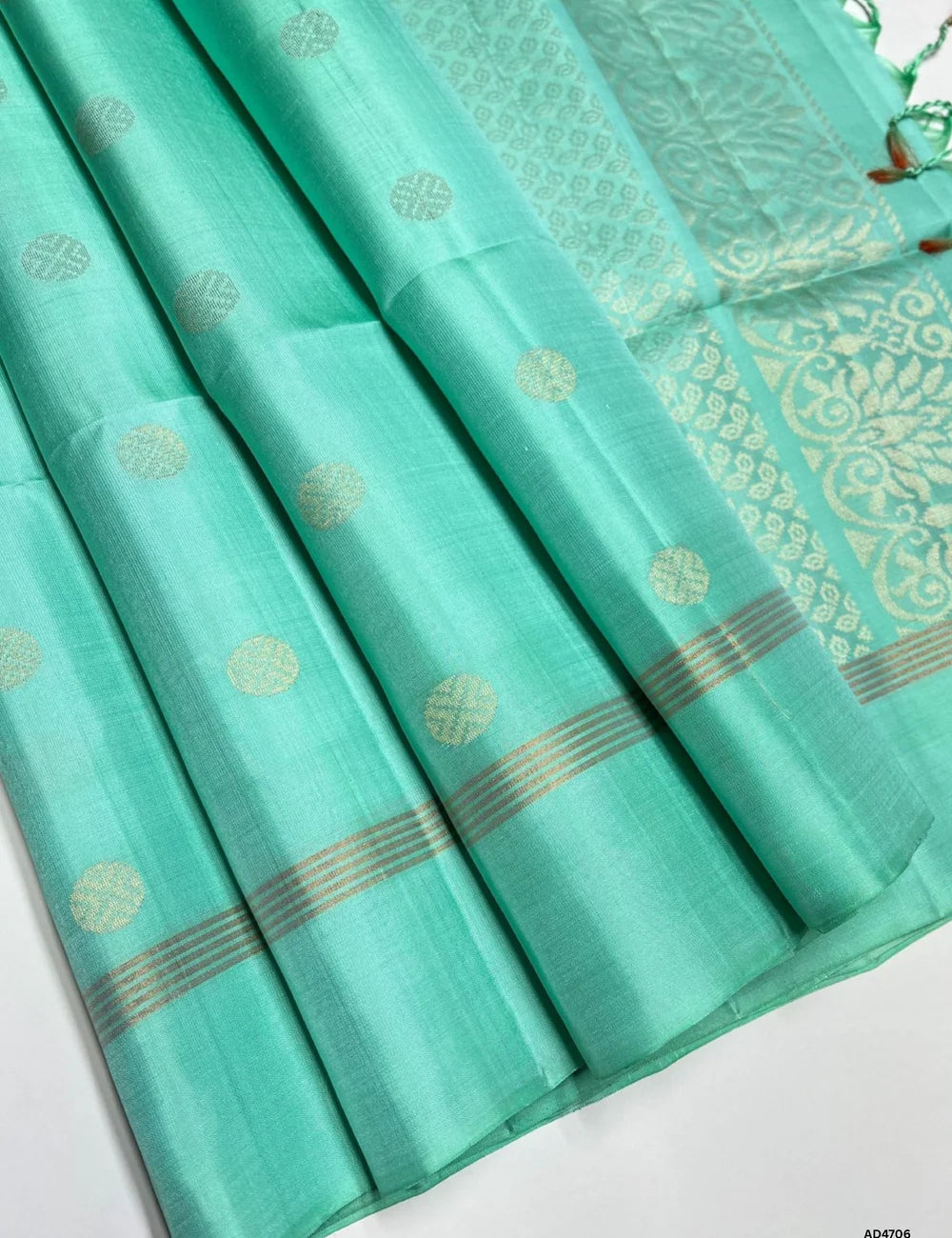 Mint Green - Soft Silk Saree