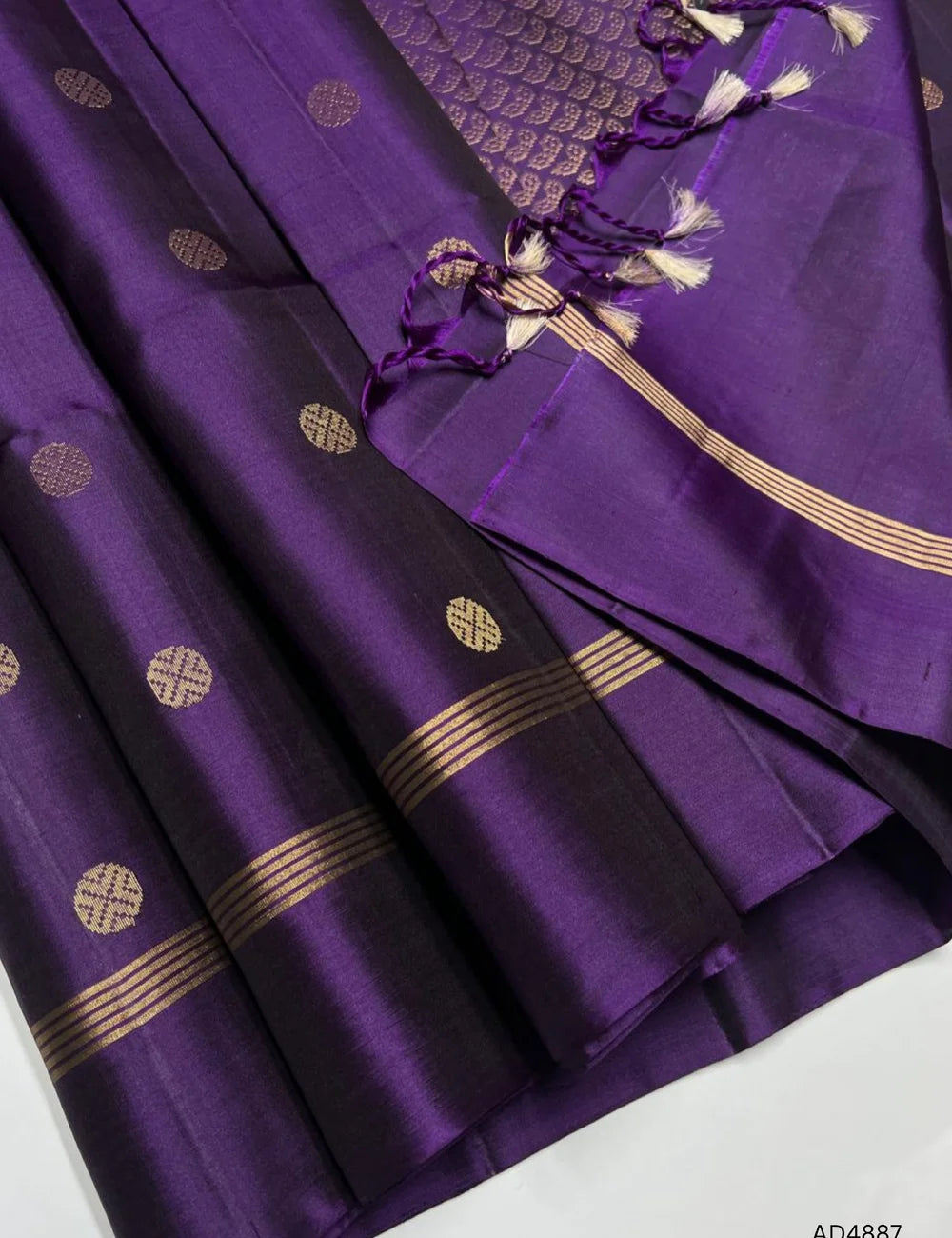 Purple - Soft Silk Saree