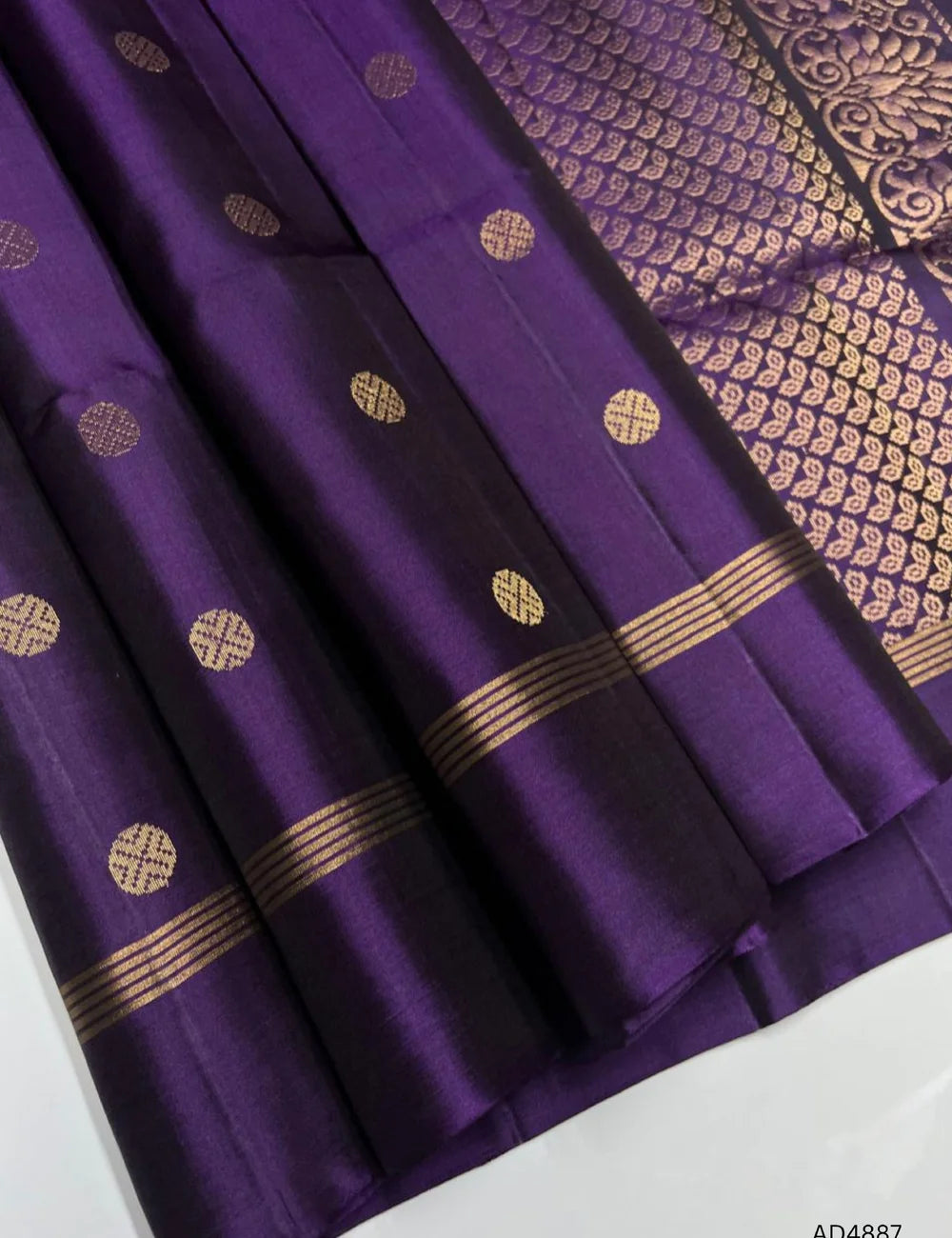 Purple - Soft Silk Saree