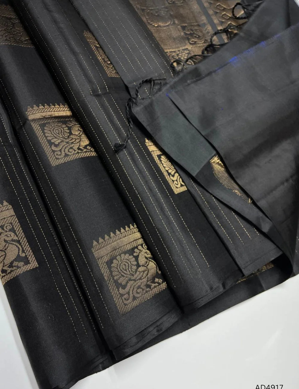 Black -  Soft Silk Saree