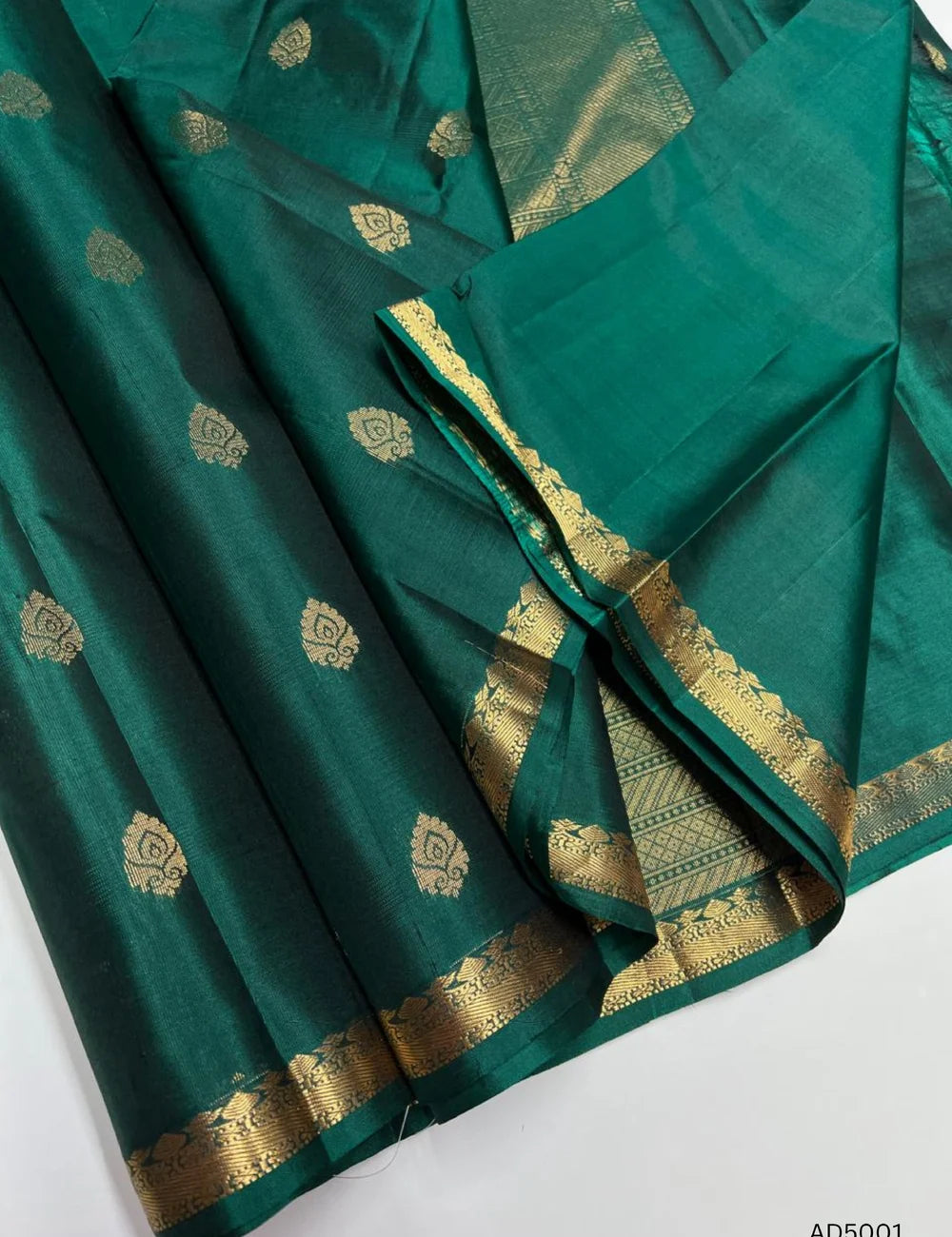 Green - Kanchi Border Soft Silk Saree
