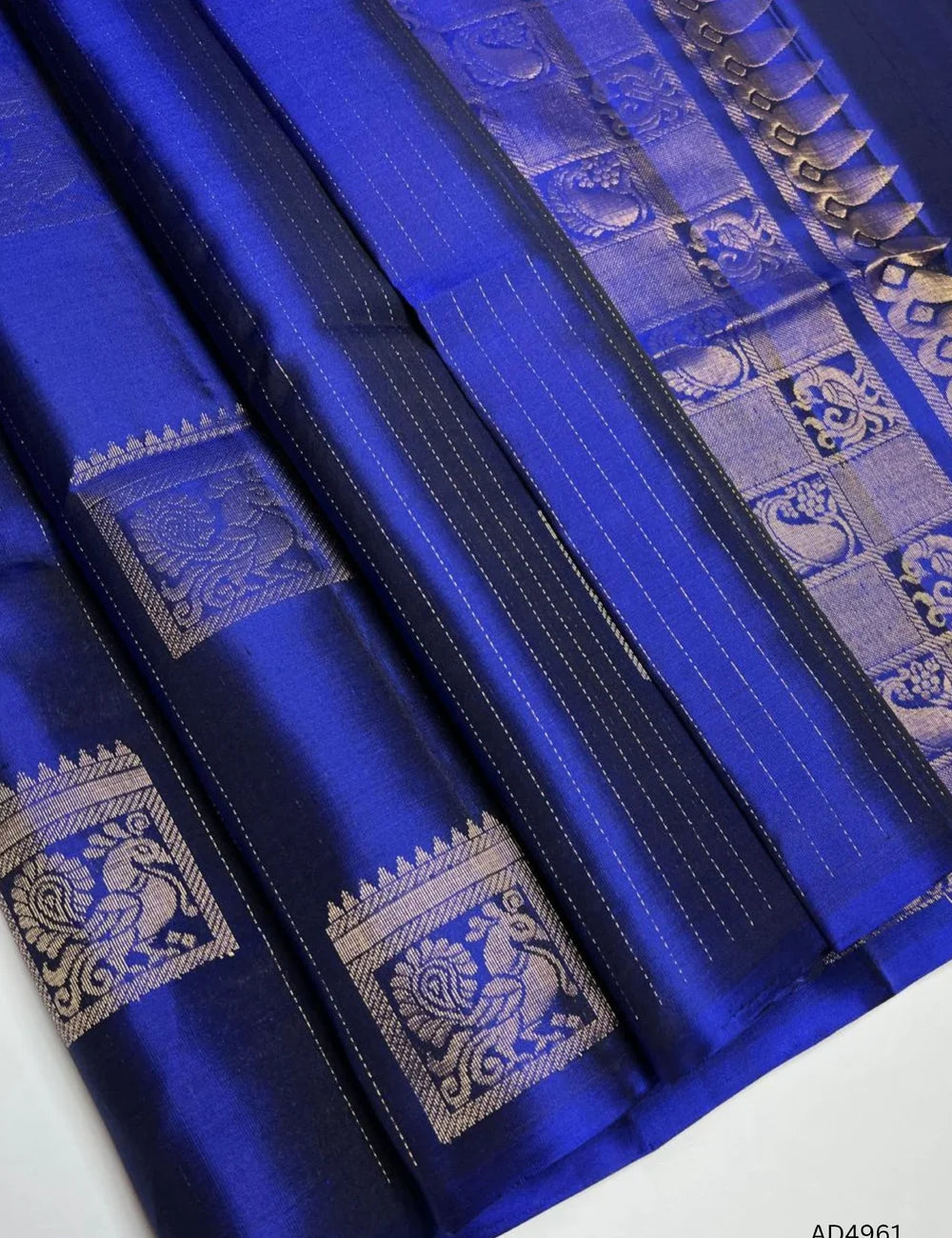 Royal Blue  - Soft Silk Saree