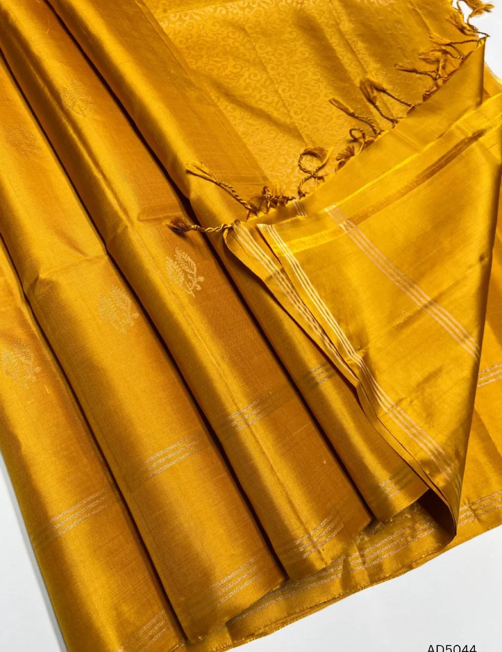 Mustard Yellow - Soft Silk Saree