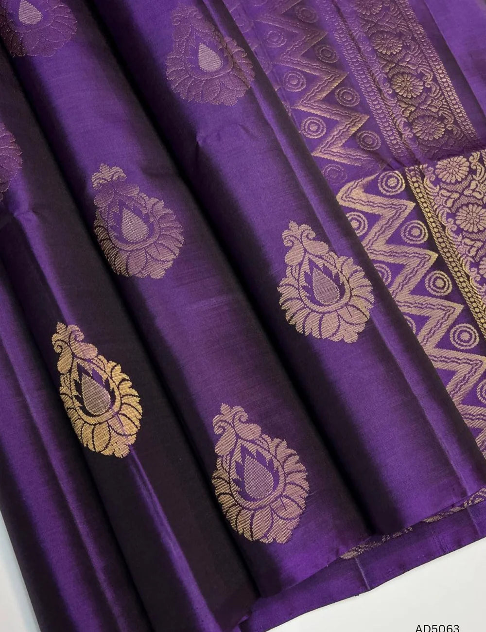 Purple - Soft Silk Saree