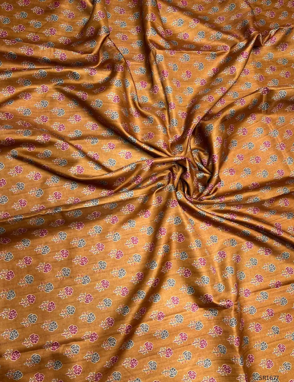Mustard - Semi Tussar Saree