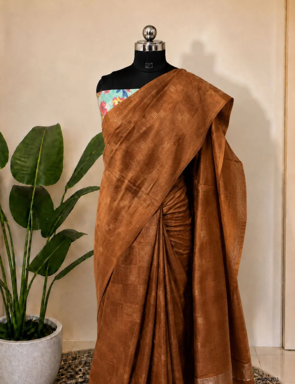 Bronze - Moonga Silk  Saree