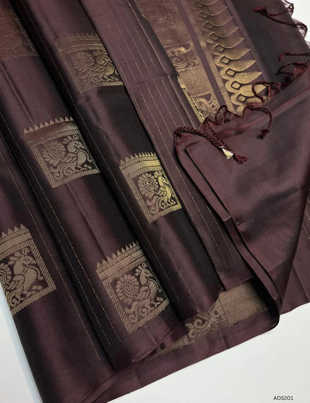 Coffee Brown - Soft Silk Saree