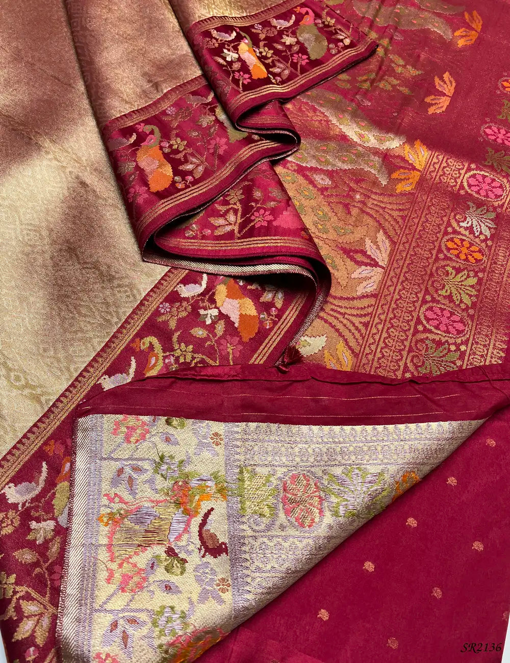 Golden & Maroon - Paithani Saree -
