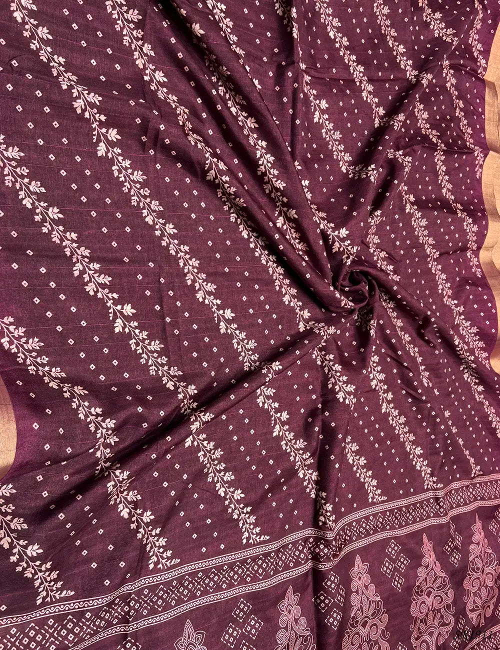 Grape - Matka Saree Front View