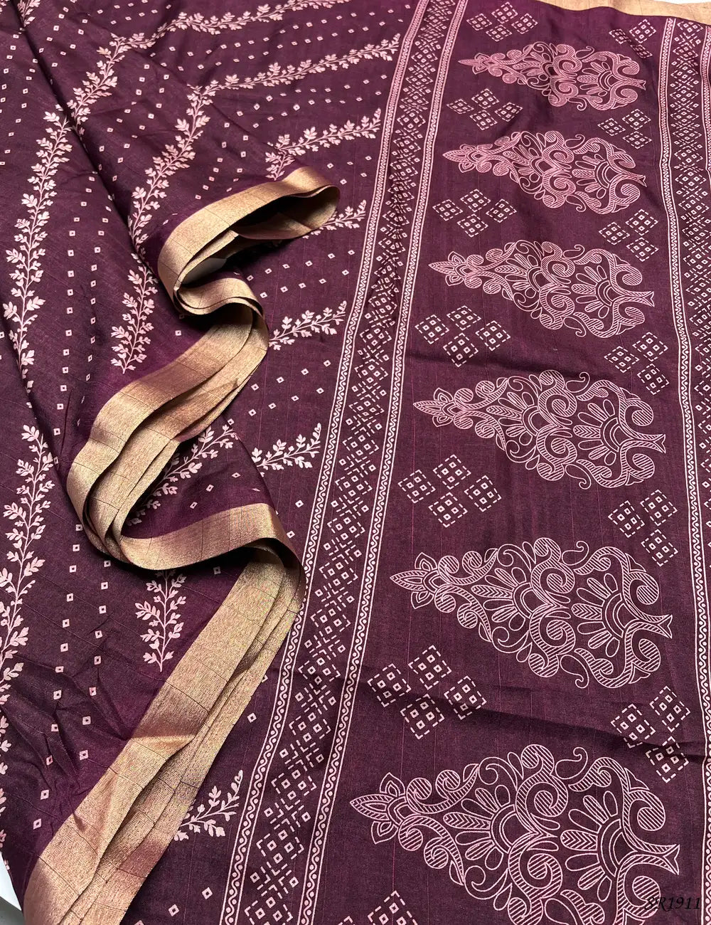 Grape - Matka Saree Pallu View