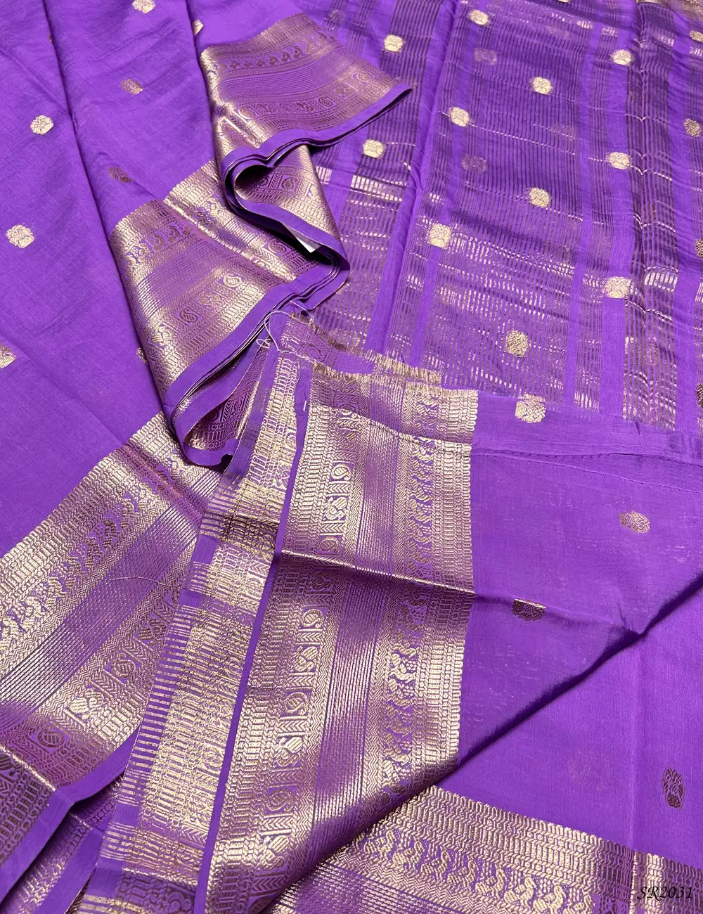 Lavender - Viscose Saree -