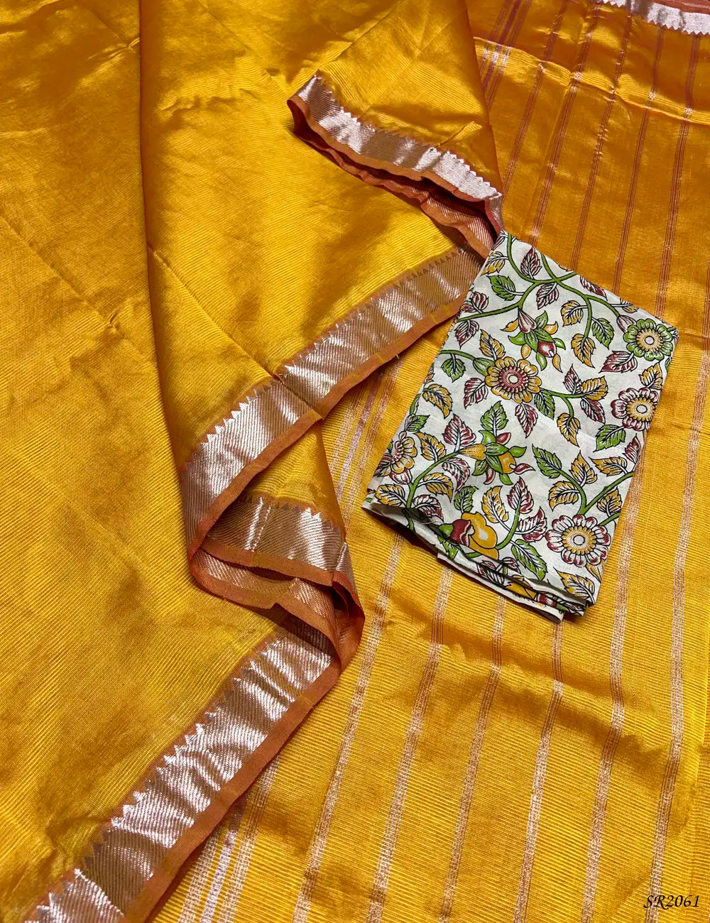 Mango Yellow - Mangalagiri Silk Cotton -