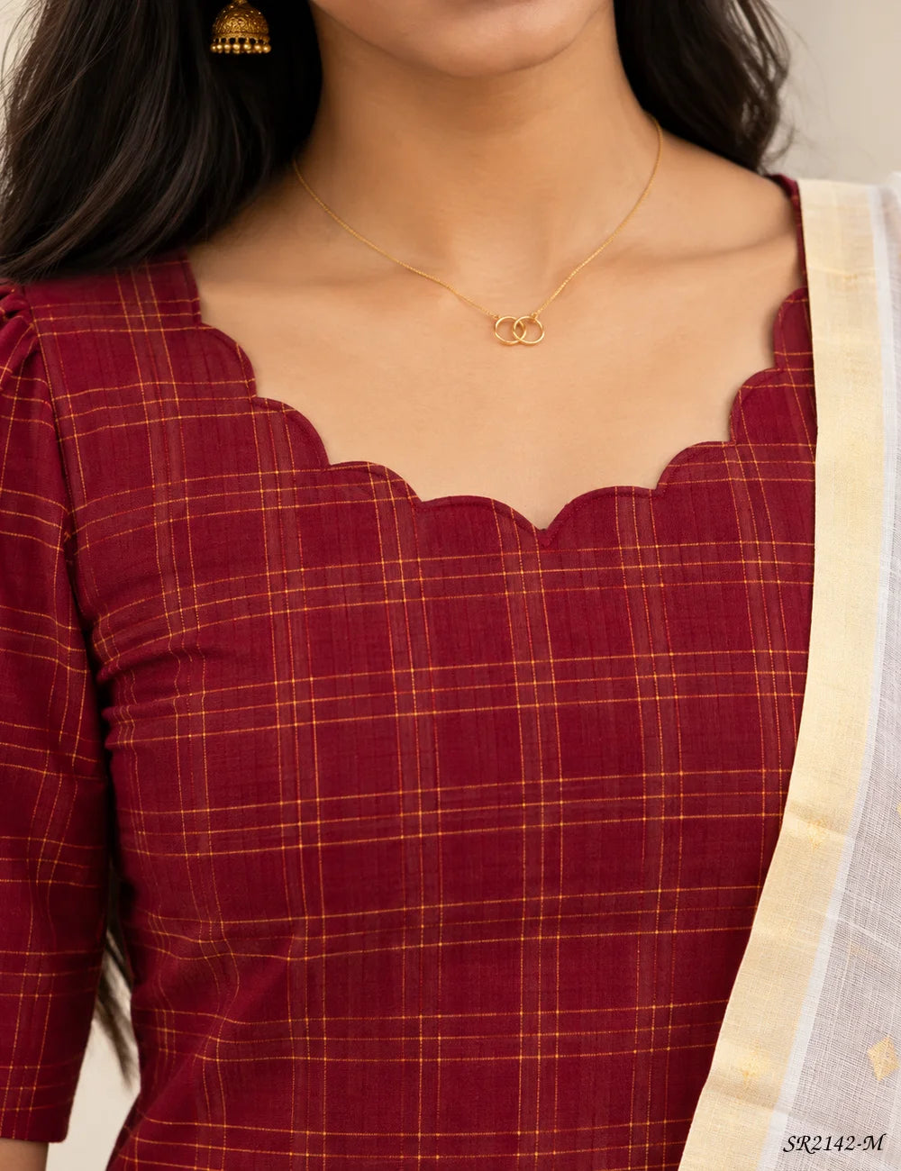 Maroon - Salwar Set -