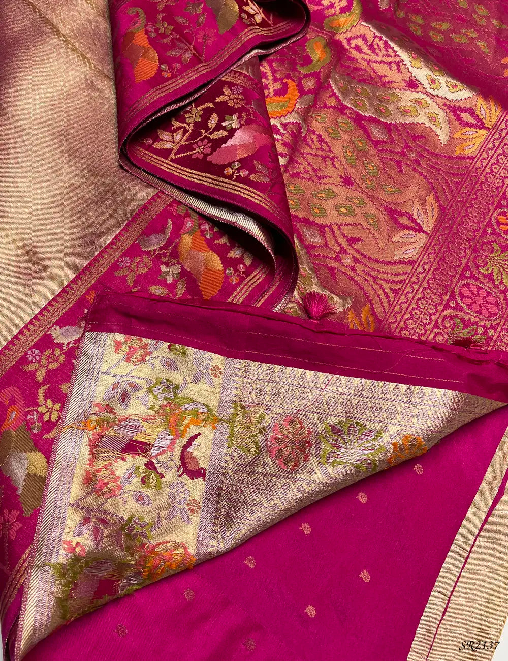 Peach & Pink- Paithani Saree -