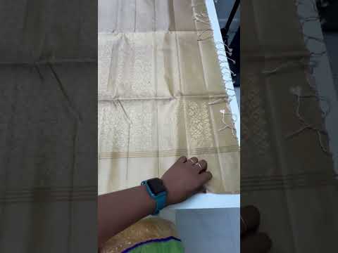 Beige - Soft Silk Bridal Saree