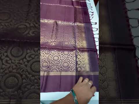 Plum & Coffee Brown - Soft Silk Bridal Saree