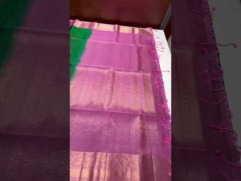 Green & Pink - Kanchi Border Soft Silk Saree